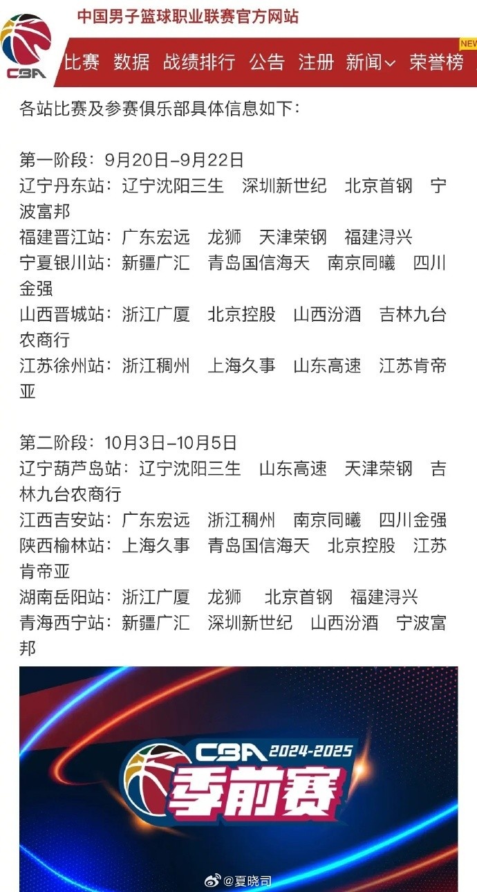 夏晓司：克里斯已抵达山东 威金顿和盖利均将于9月5日前抵达济南